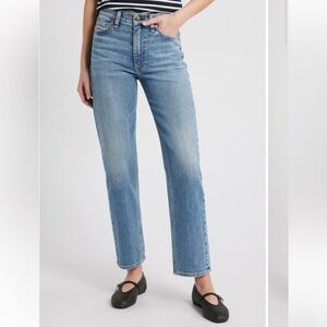rag & bone Harlow mid rise ankle straight leg jeans 
Color - Orian